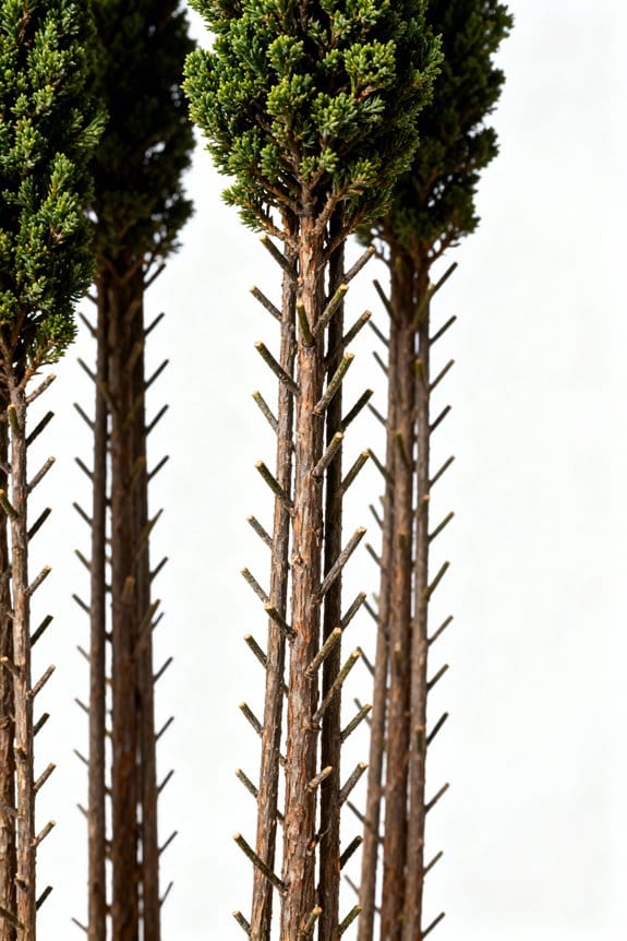 tall narrow trees ideal