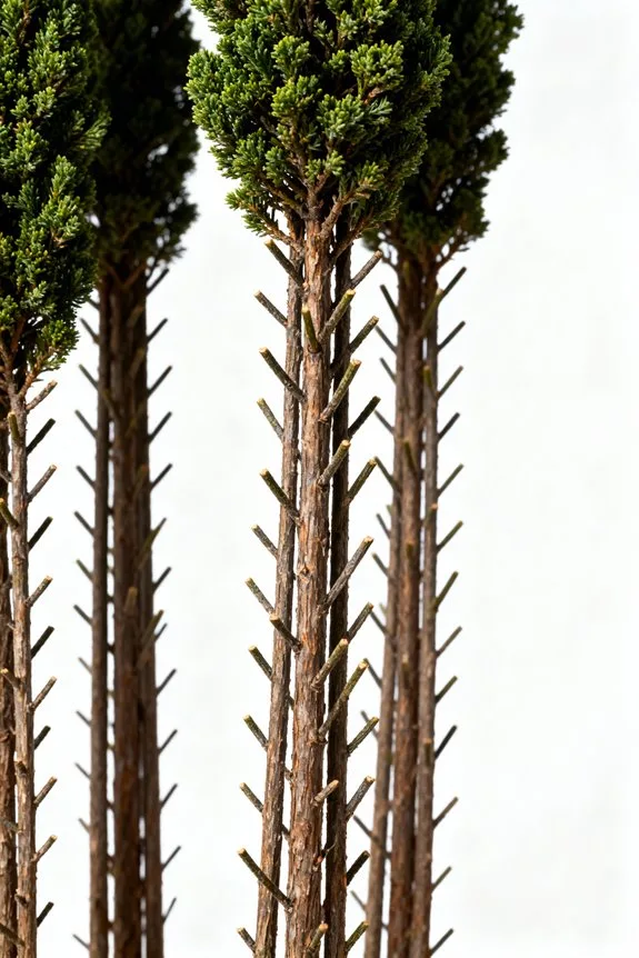 tall narrow trees ideal