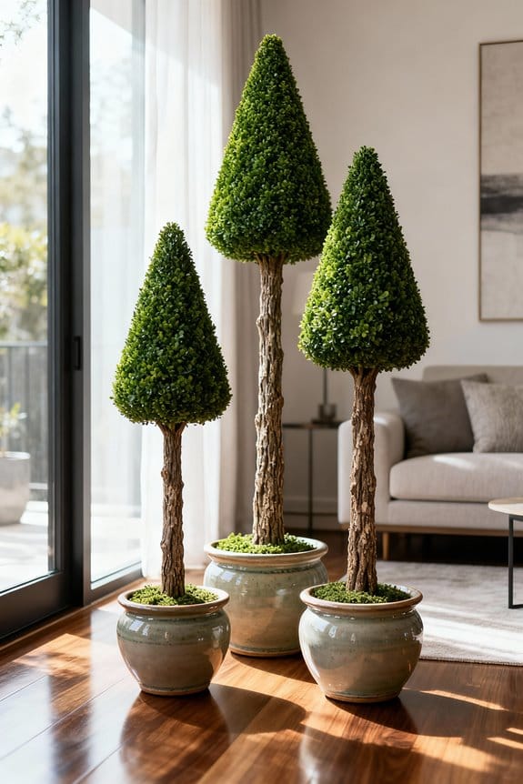 topiary trees for decor