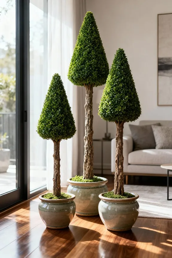 topiary trees for decor