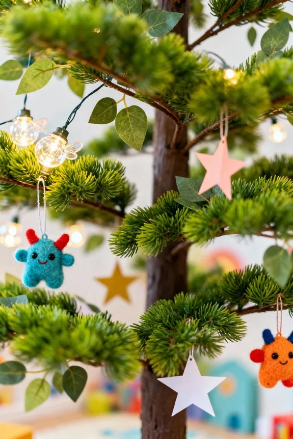 whimsical faux trees inspire creativity