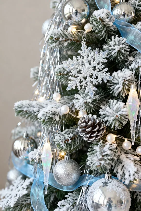 winter elegance for faux trees